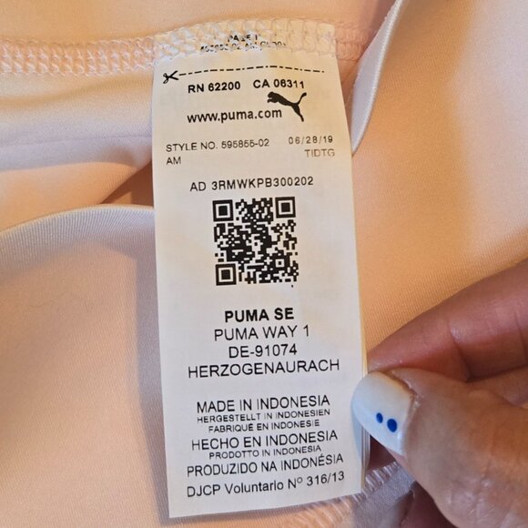 PUMA Power Shape Floral Dry Cell Skort - Peach Orange- NWT - Picture 3 of 10